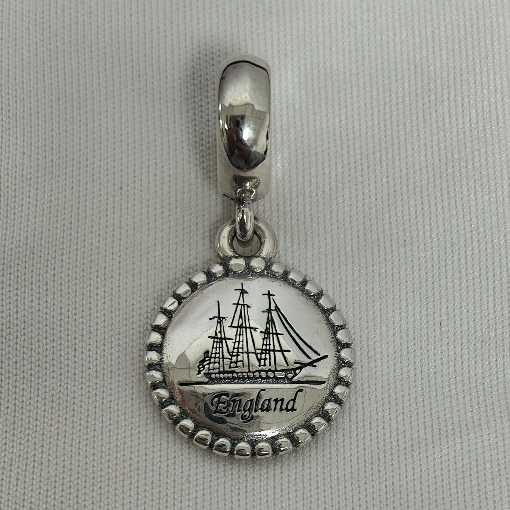 Pandora England Exclusive Charm Pendant, S925 Silver Jewelry